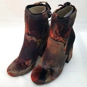 A New Day Maria Block-Heel Sock Booties | Multicolor Size 5.5